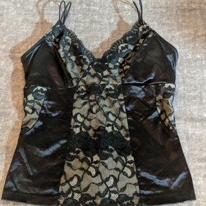 Moda International Lace Satin Corset Cami